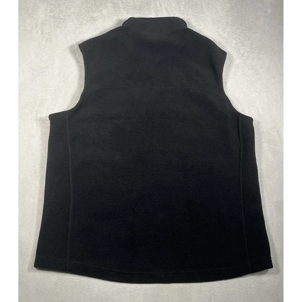 Patagonia Mens Synchilla Fleece Vest Size Large L Black Full Zip Pockets Outdoor